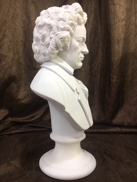 Bust of Ludwig Van Beethoven Sculpture large composer piano statuary
